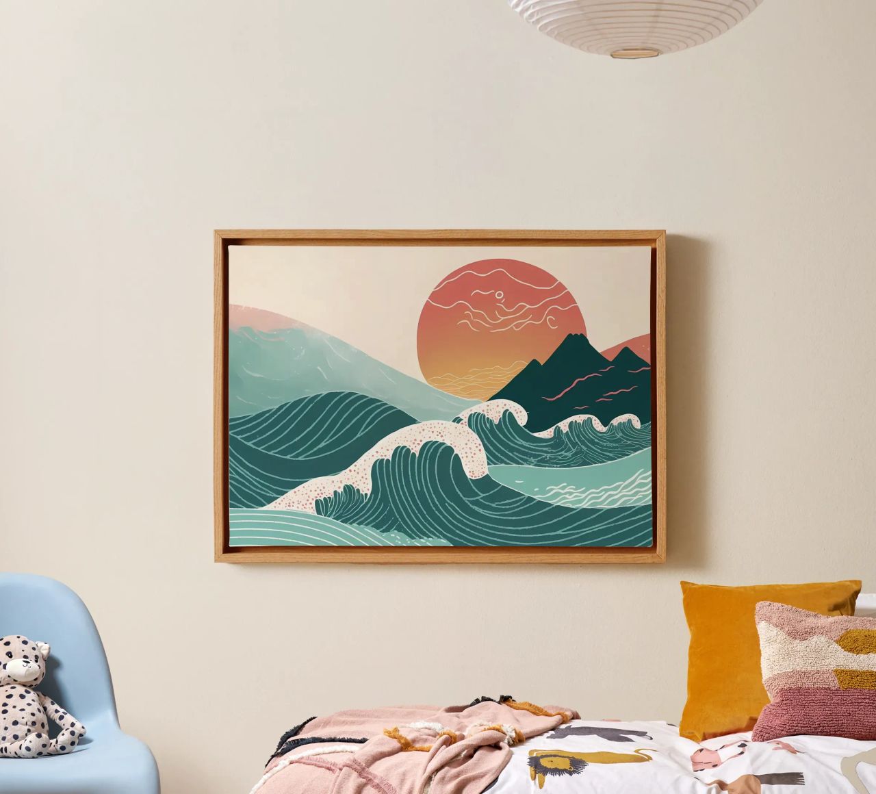 La grande vague du Japon toile de James M Coyle