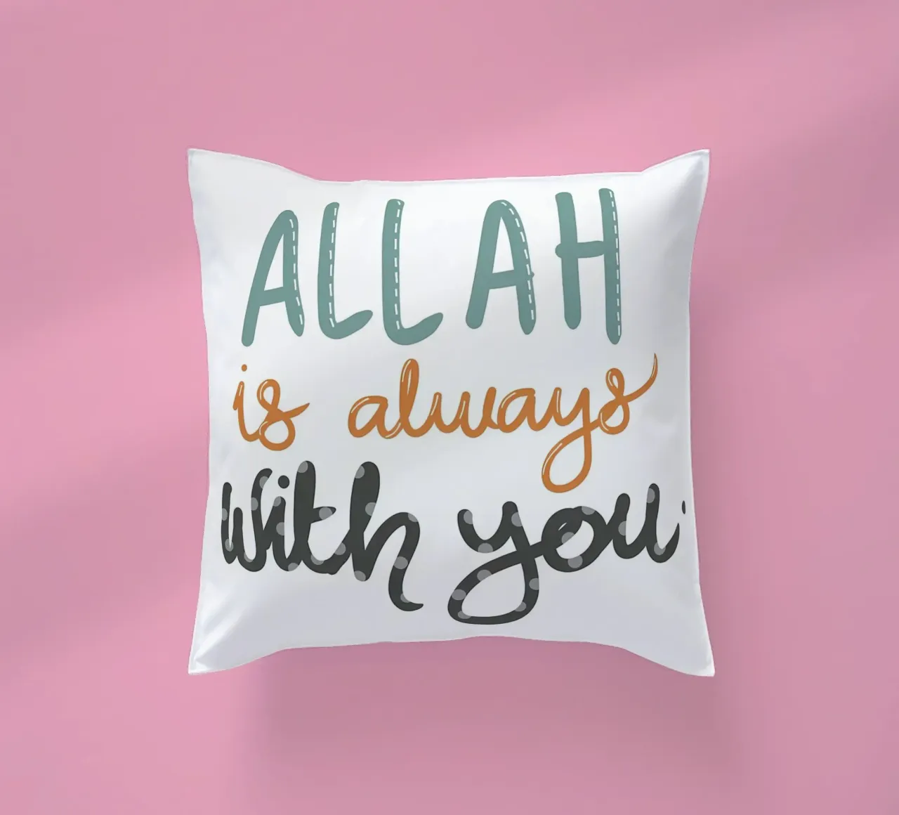 Allah è sempre con voi cuscino da Albert S Jacob