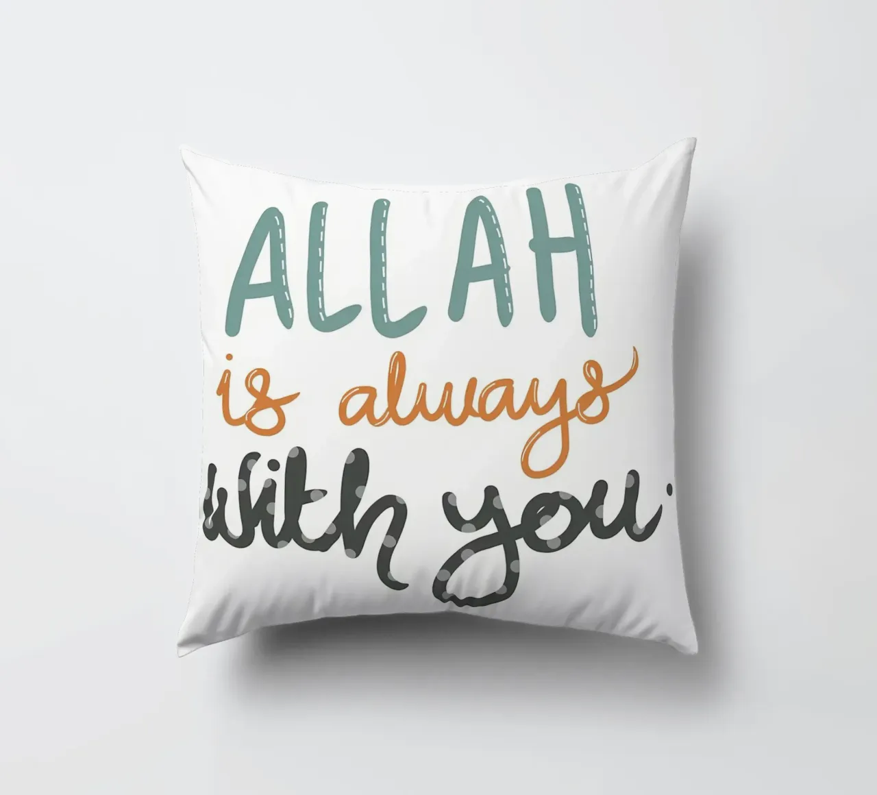 Allah è sempre con voi cuscino da Albert S Jacob