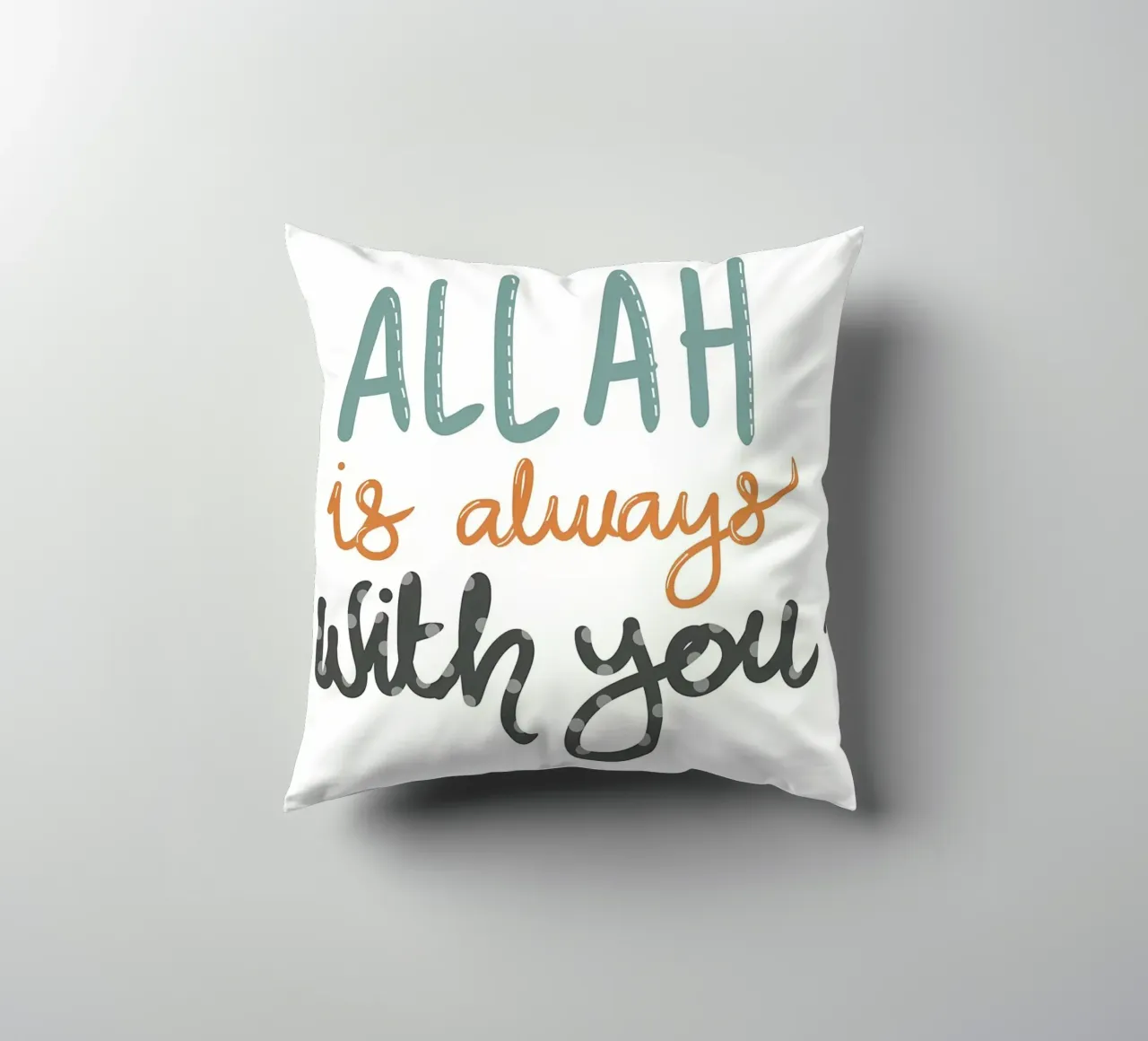Allah è sempre con voi cuscino da Albert S Jacob