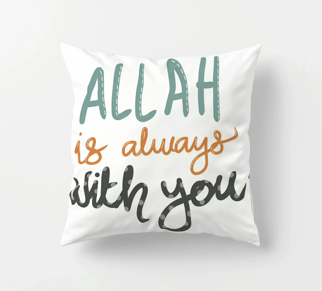Allah è sempre con voi cuscino da Albert S Jacob