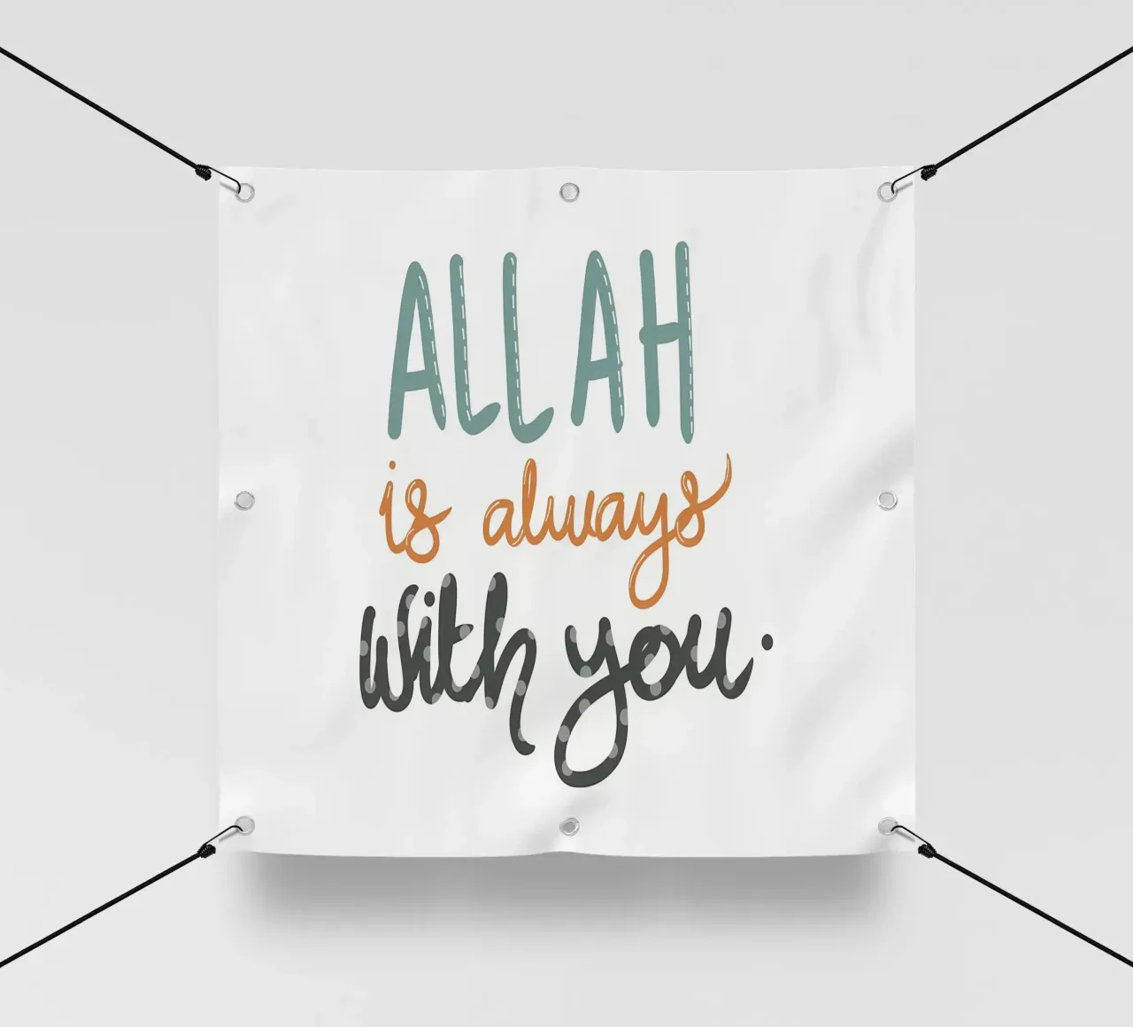 Allah è sempre con voi telo in pvc da Albert S Jacob