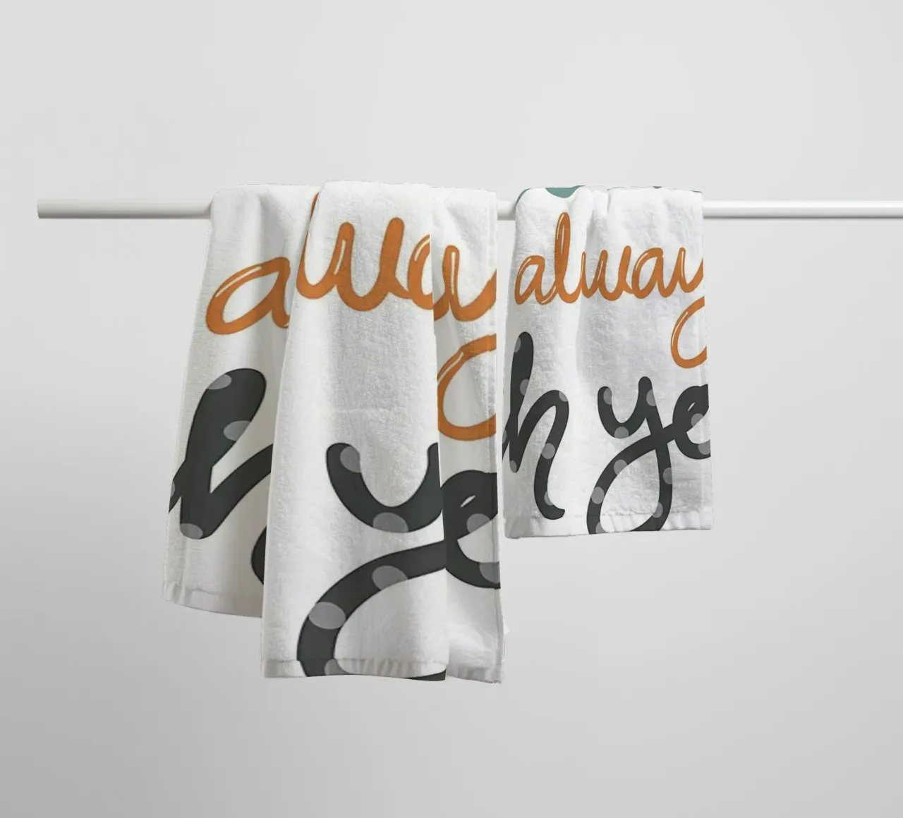 Allah è sempre con voi asciugamano da bagno da Albert S Jacob