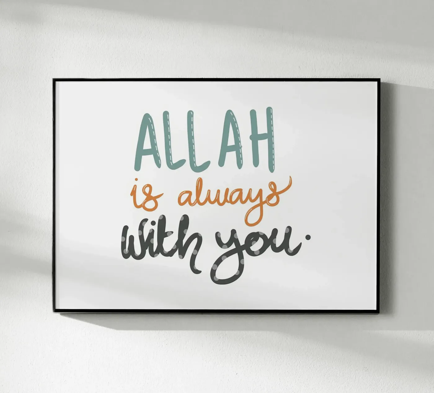 Allah è sempre con voi plexiglass da Albert S Jacob