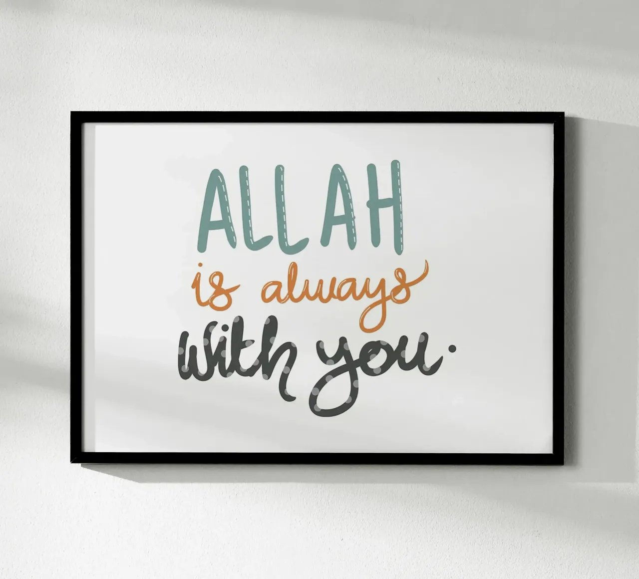 Allah è sempre con voi poster da Albert S Jacob