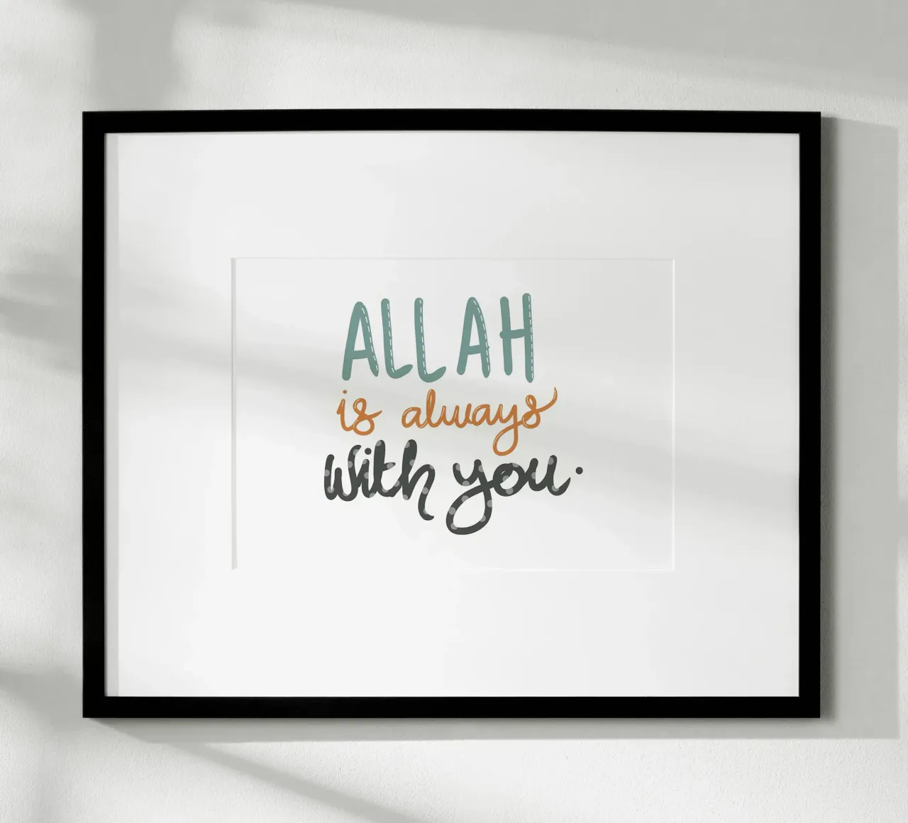 Allah è sempre con voi poster da Albert S Jacob