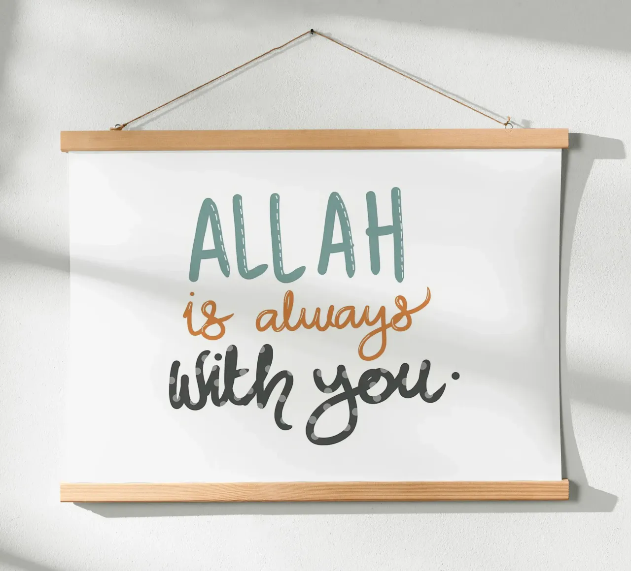 Allah è sempre con voi poster da Albert S Jacob