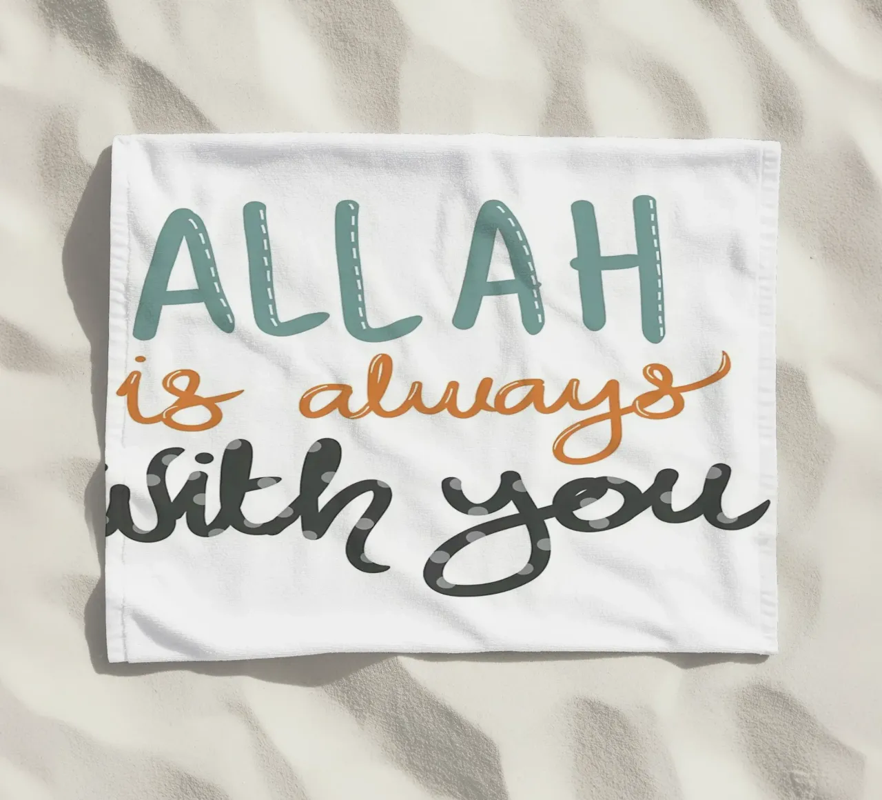 Allah è sempre con voi telo mare da Albert S Jacob