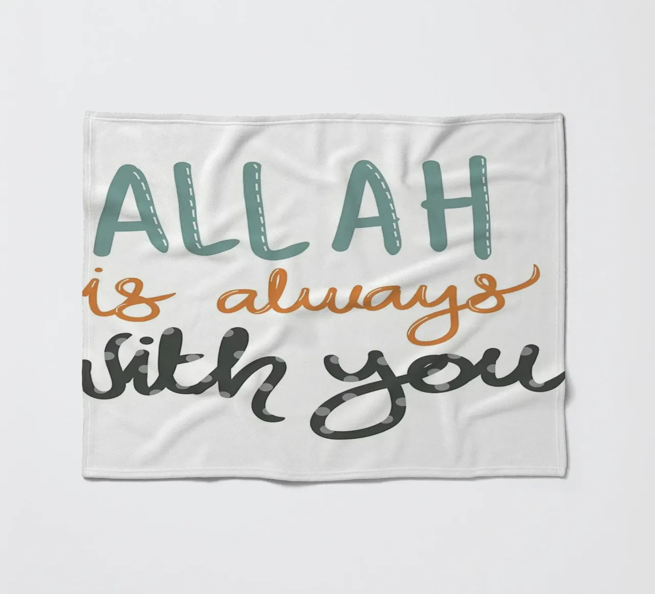 Allah è sempre con voi coperta in pile da Albert S Jacob