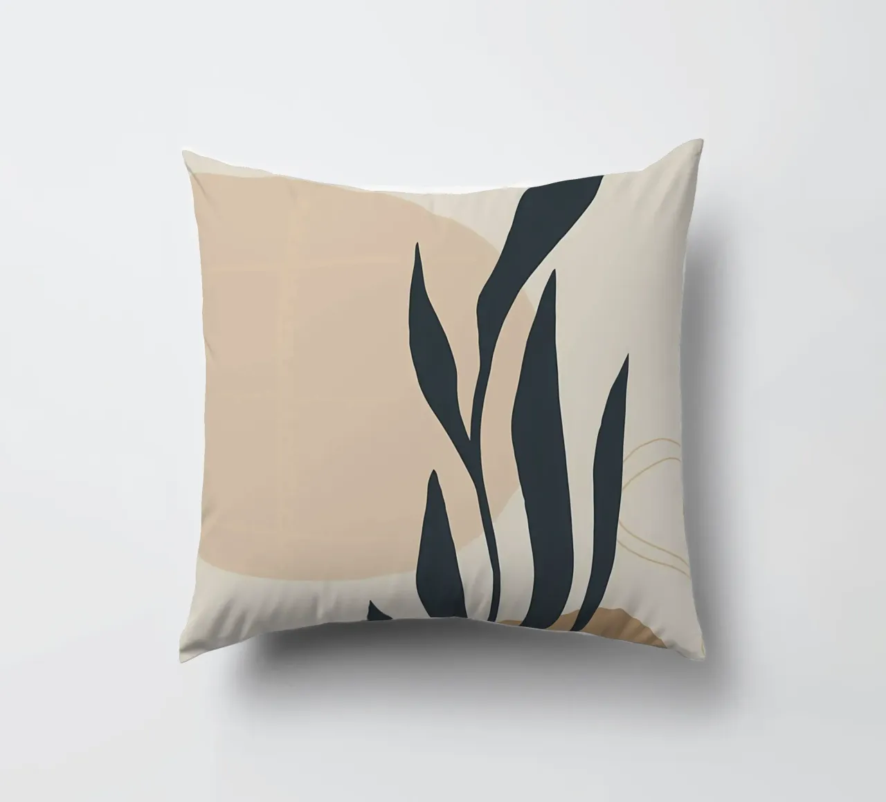 Astratto botanico verde cuscino da Rebecca Clark Wyrick