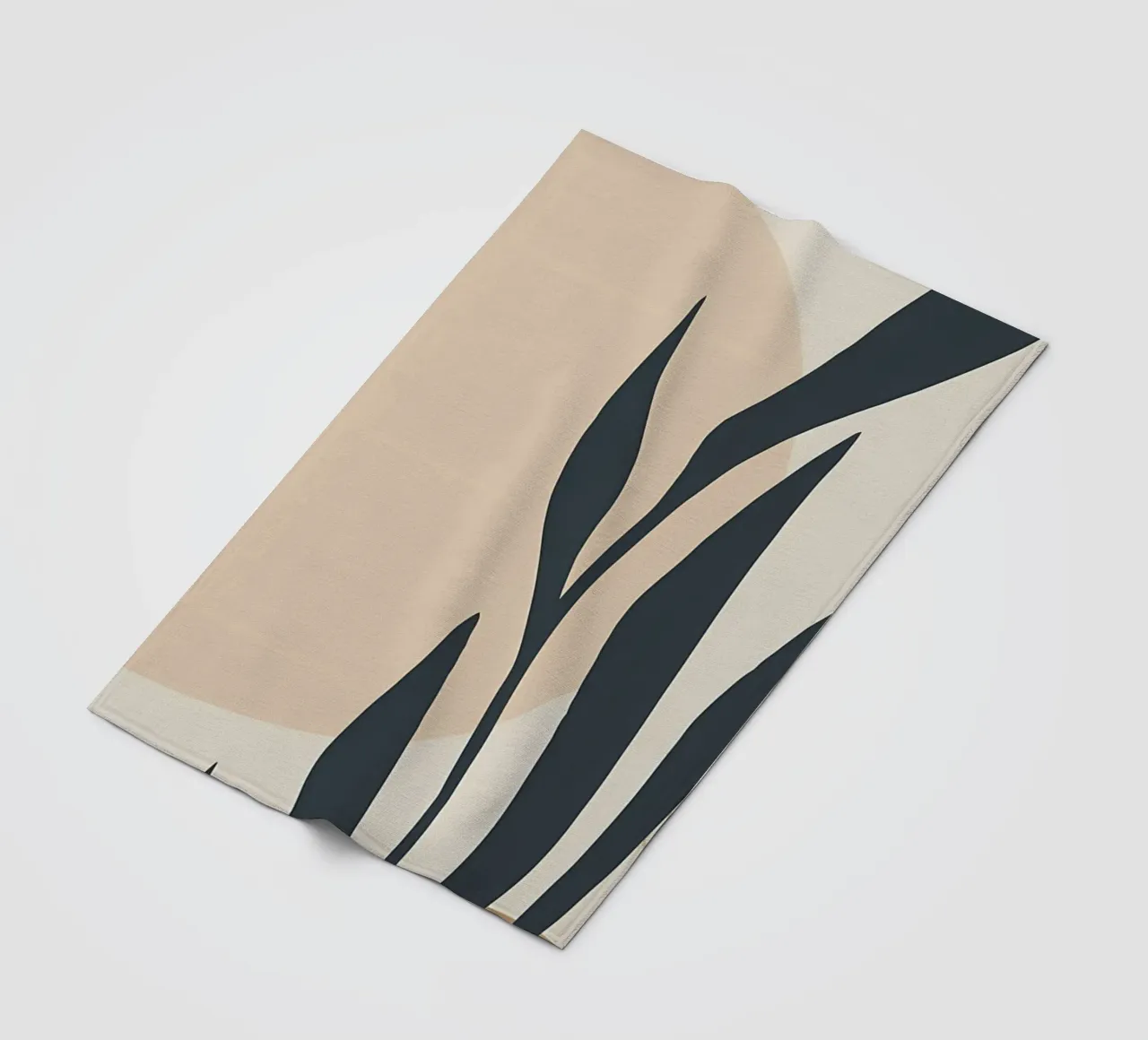 Astratto botanico verde coperta in pile da Rebecca Clark Wyrick