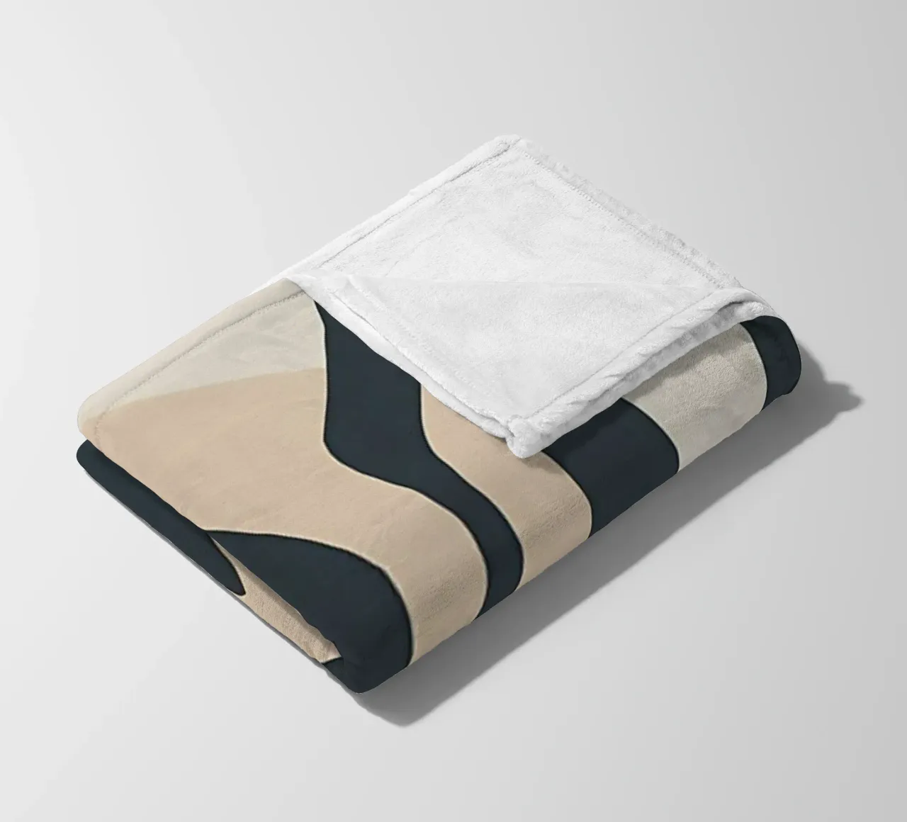 Astratto botanico verde coperta in pile da Rebecca Clark Wyrick