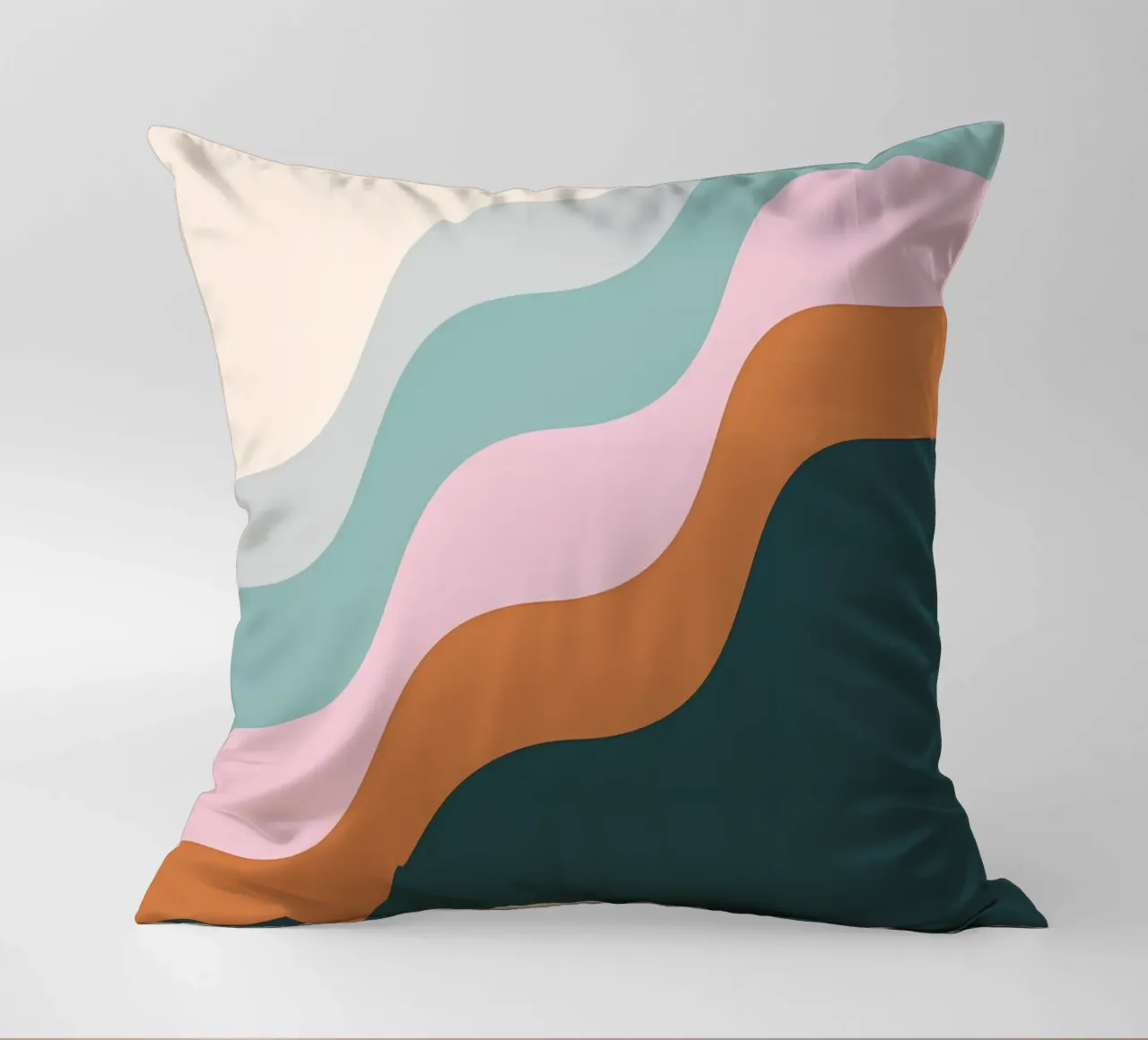 Serene Waves decorative cushion by James M Coyle