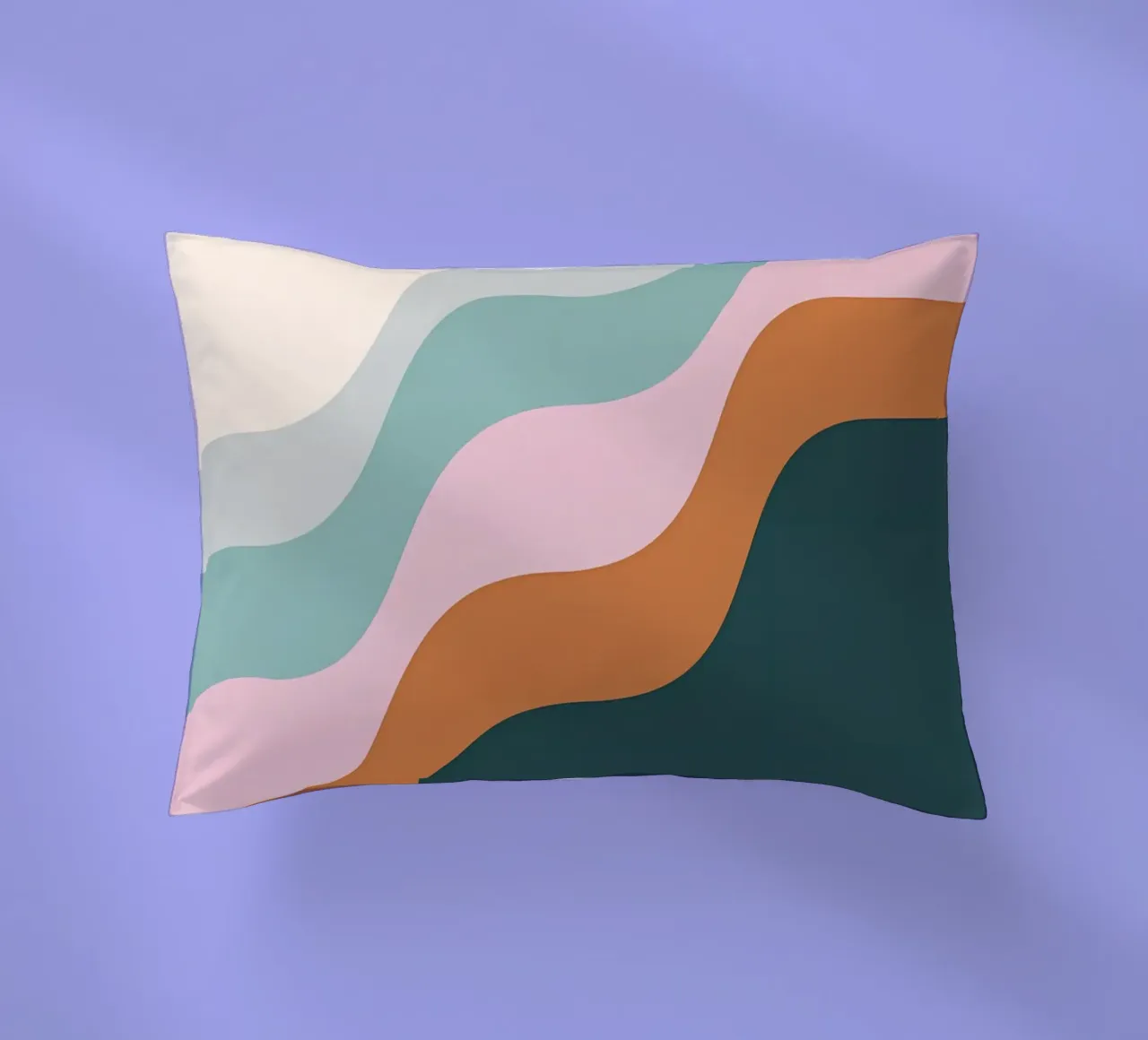 Serene Waves decorative cushion by James M Coyle