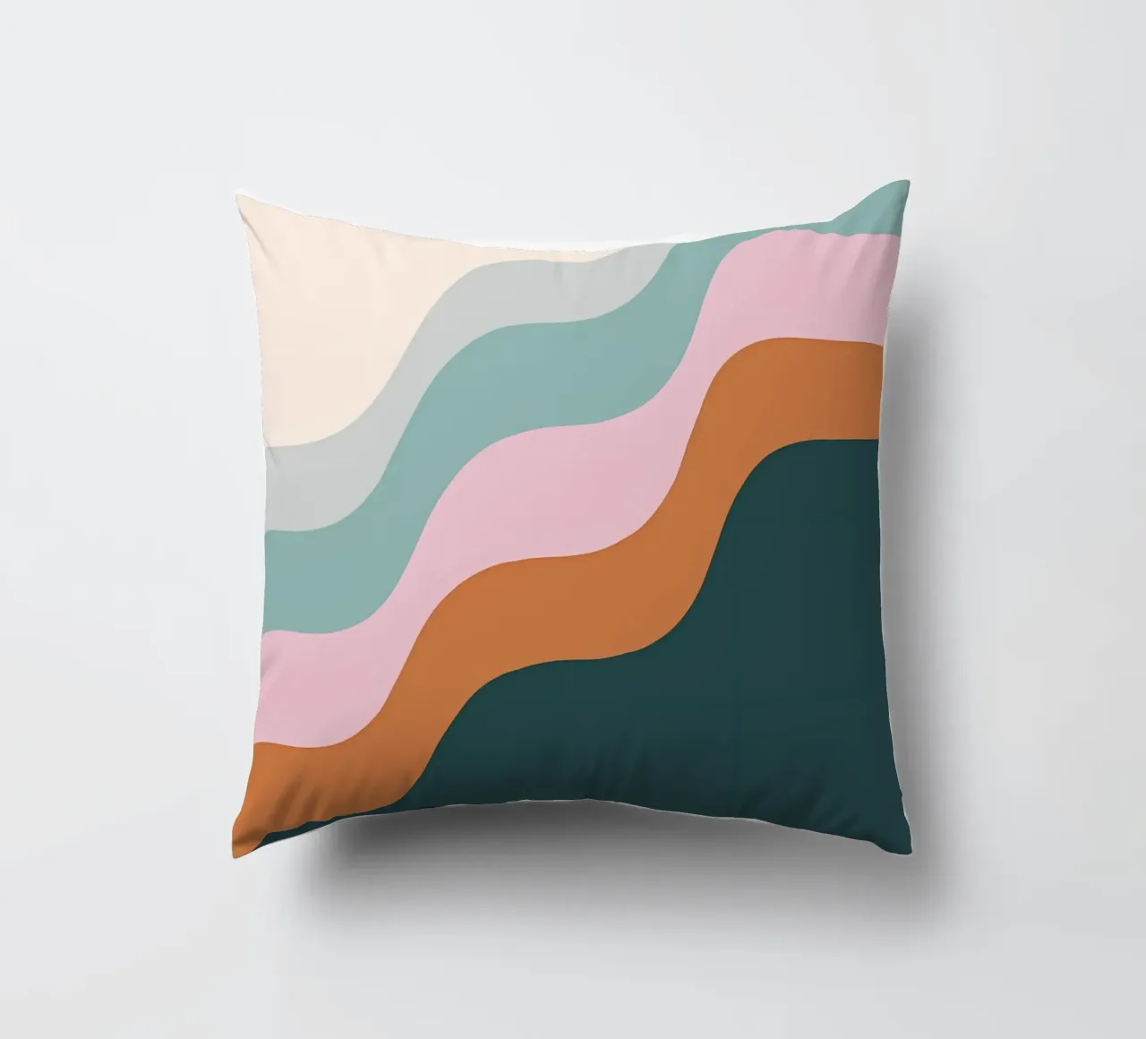 Serene Waves decorative cushion by James M Coyle