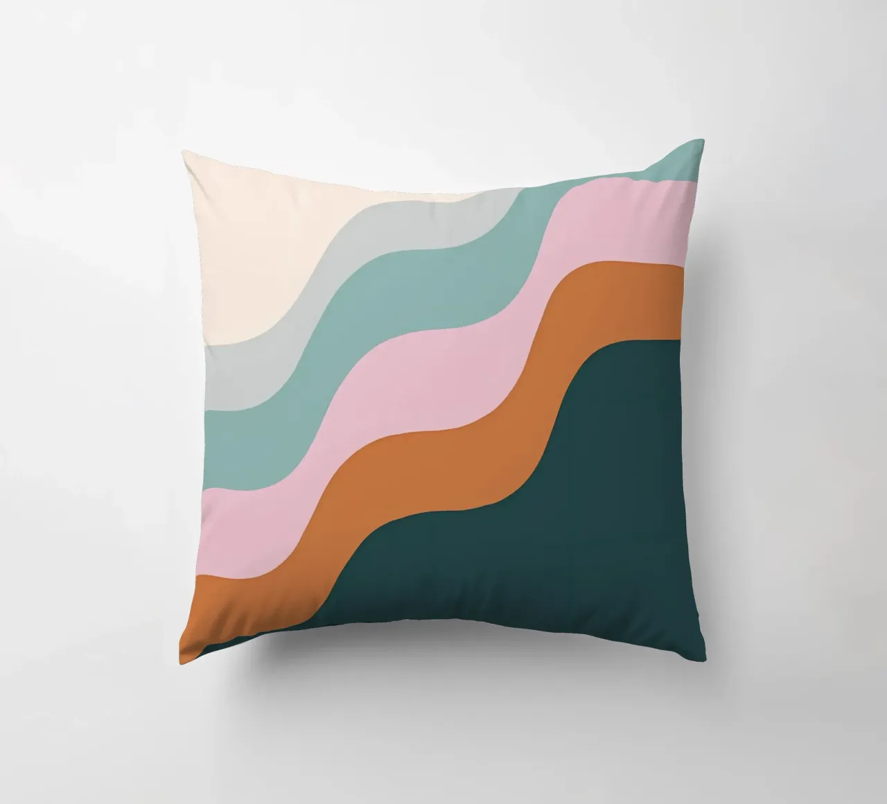 Serene Waves decorative cushion by James M Coyle