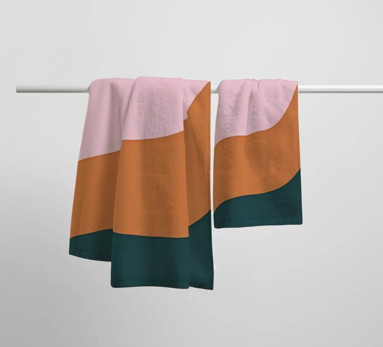 Serene Waves towel by James M Coyle