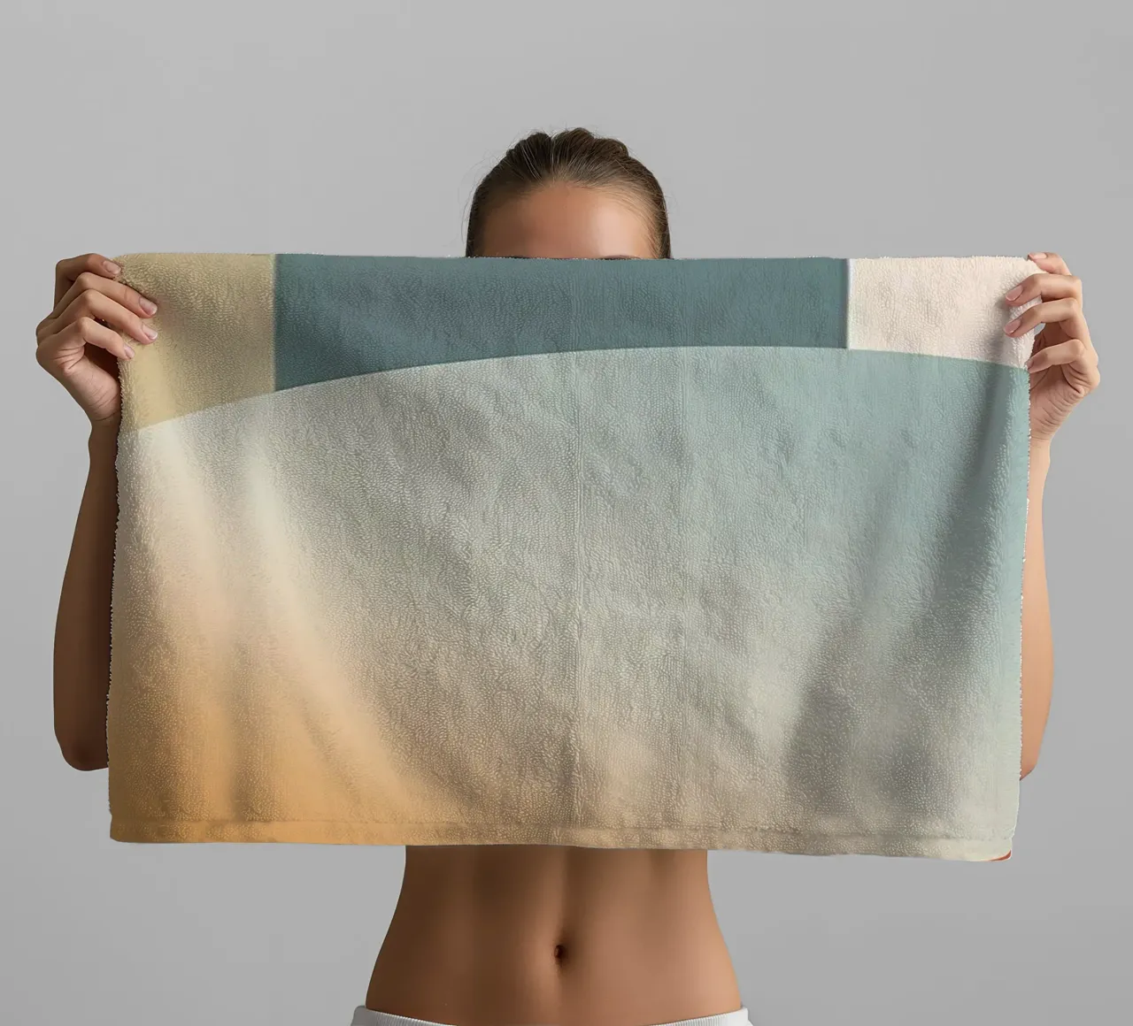 Art abstrait des fleurs en cercle serviette de bain de Rebecca Clark Wyrick