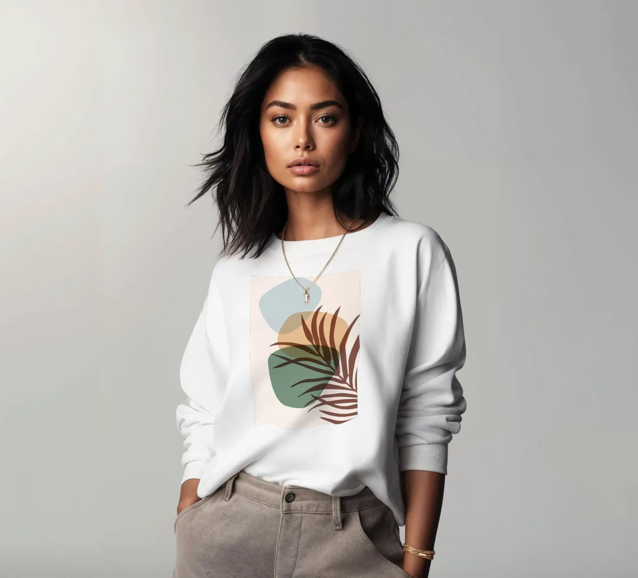 Forme astratte botaniche felpa da Rebecca Clark Wyrick