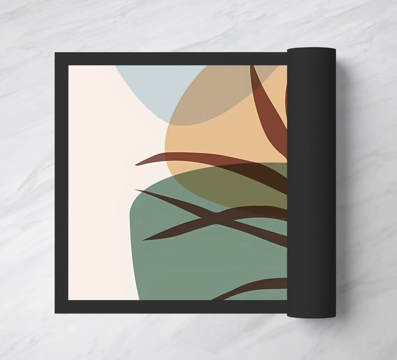 Forme astratte botaniche zerbino da Rebecca Clark Wyrick