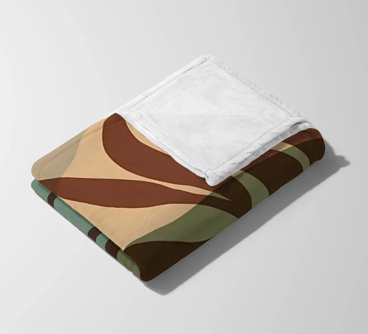 Forme astratte botaniche coperta in pile da Rebecca Clark Wyrick
