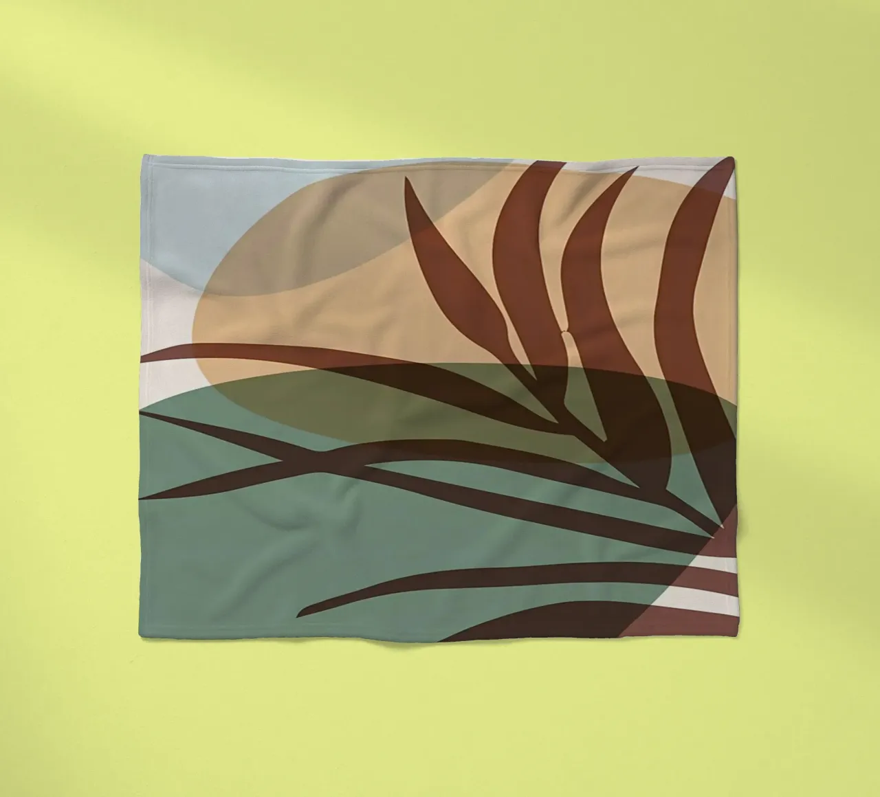 Forme astratte botaniche coperta in pile da Rebecca Clark Wyrick