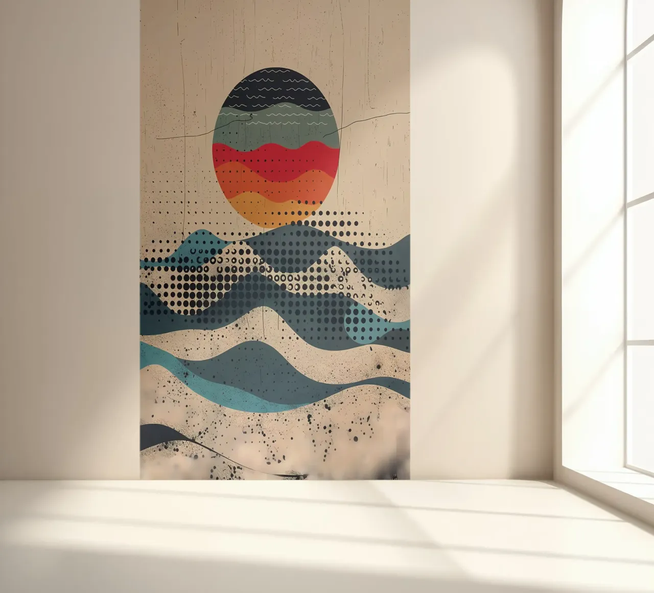 Sferische golven fotobehang van James M Coyle