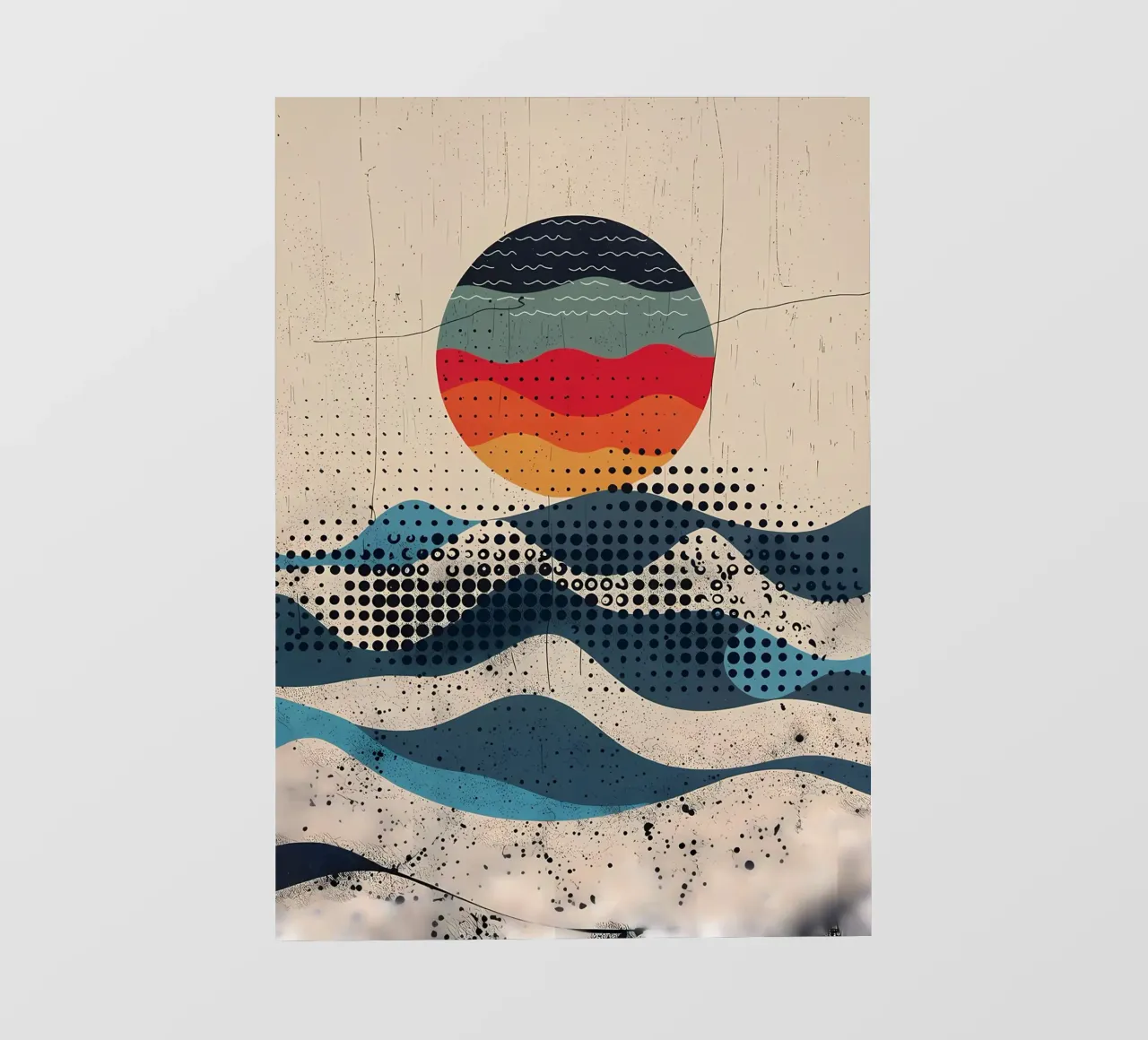 Sferische golven fotobehang van James M Coyle