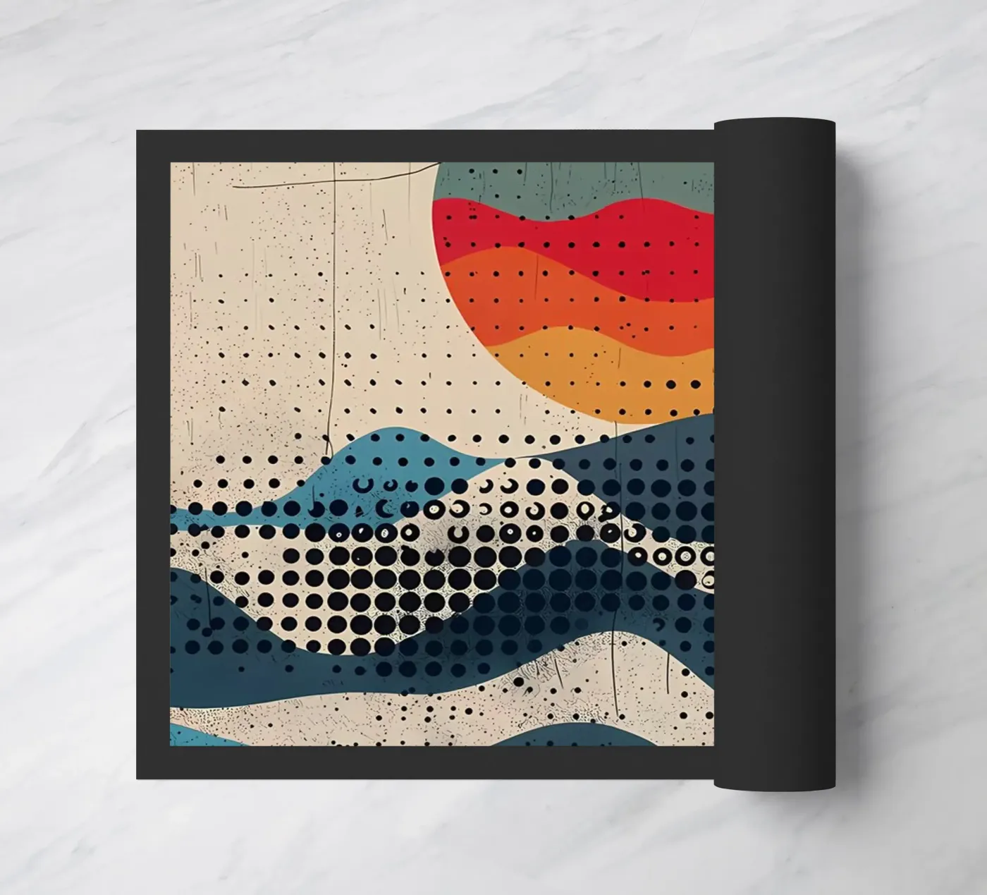 Spherical Waves doormat by James M Coyle