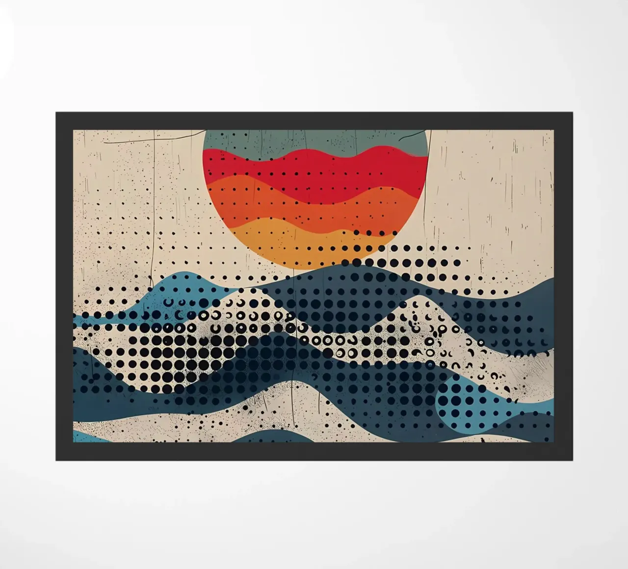 Spherical Waves doormat by James M Coyle