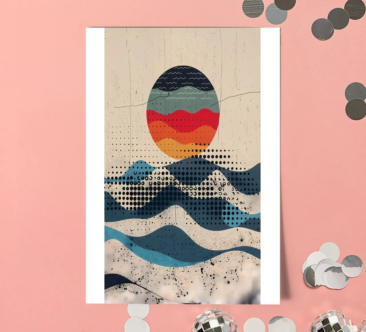 Spherical Waves sticker sheet by James M Coyle