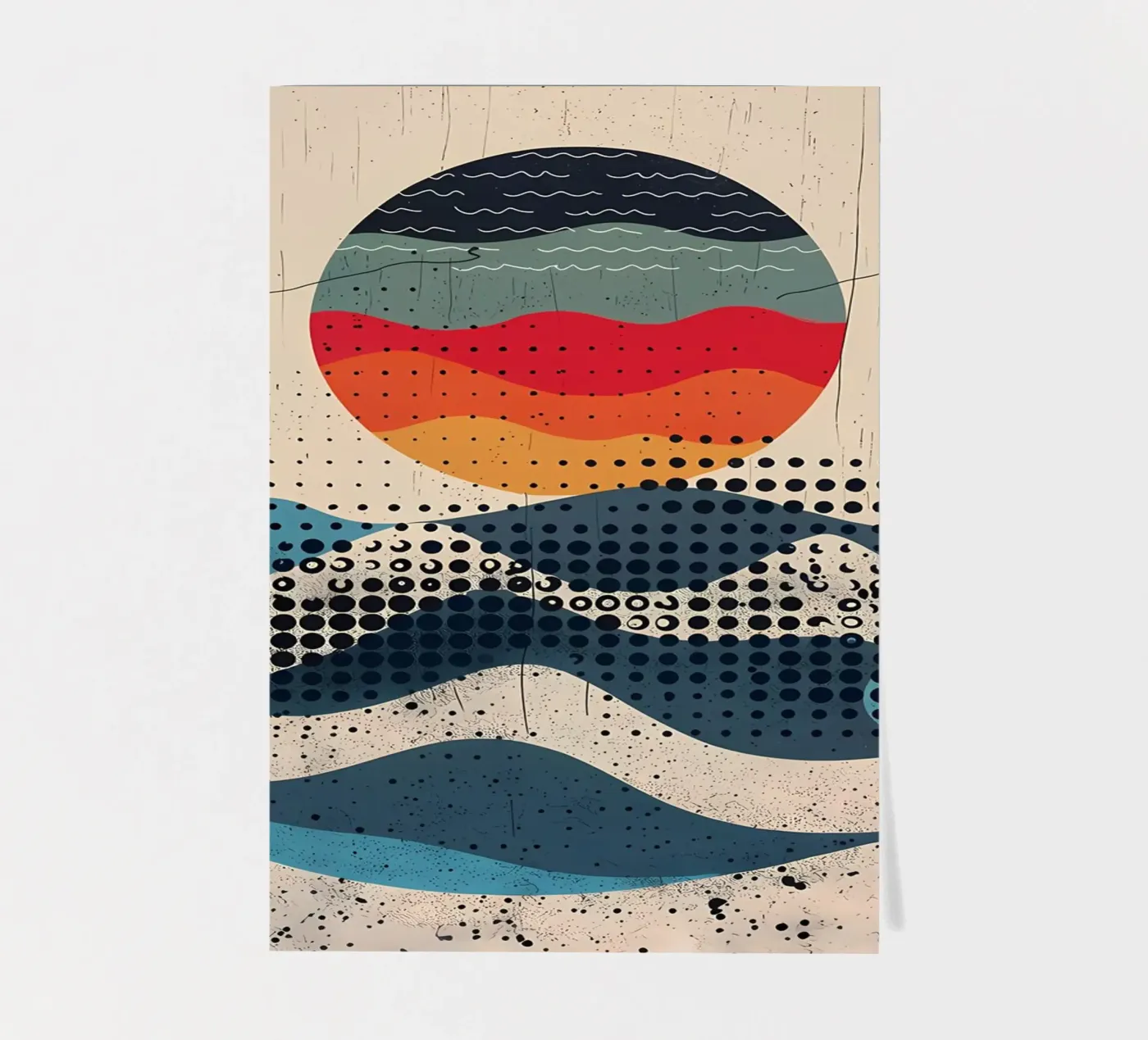 Spherical Waves sticker sheet by James M Coyle