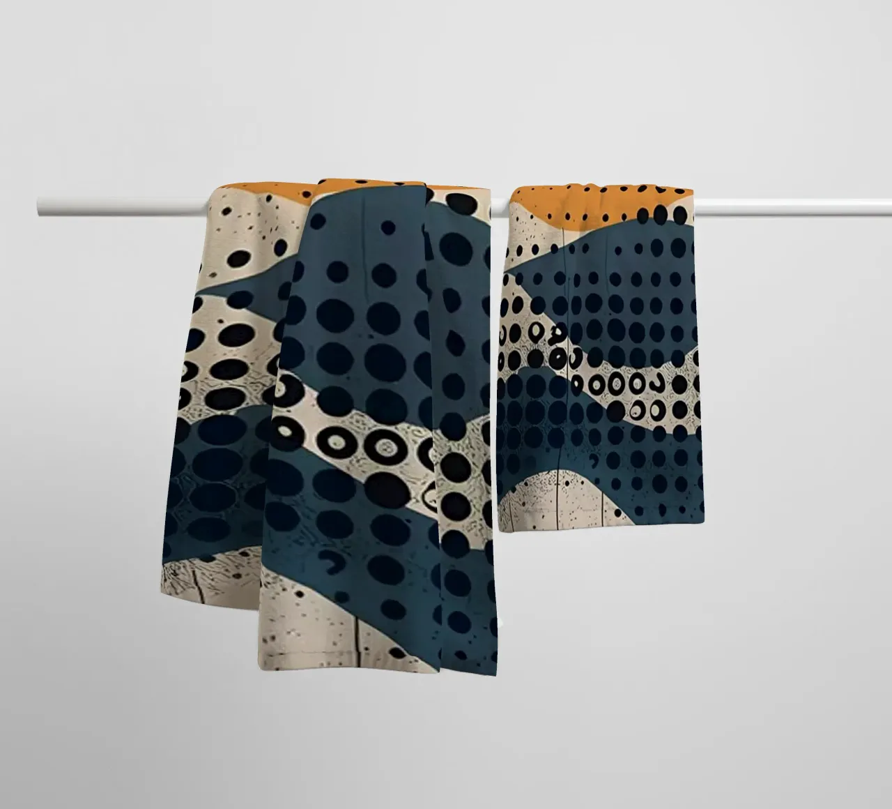 Sferische golven badhanddoek van James M Coyle