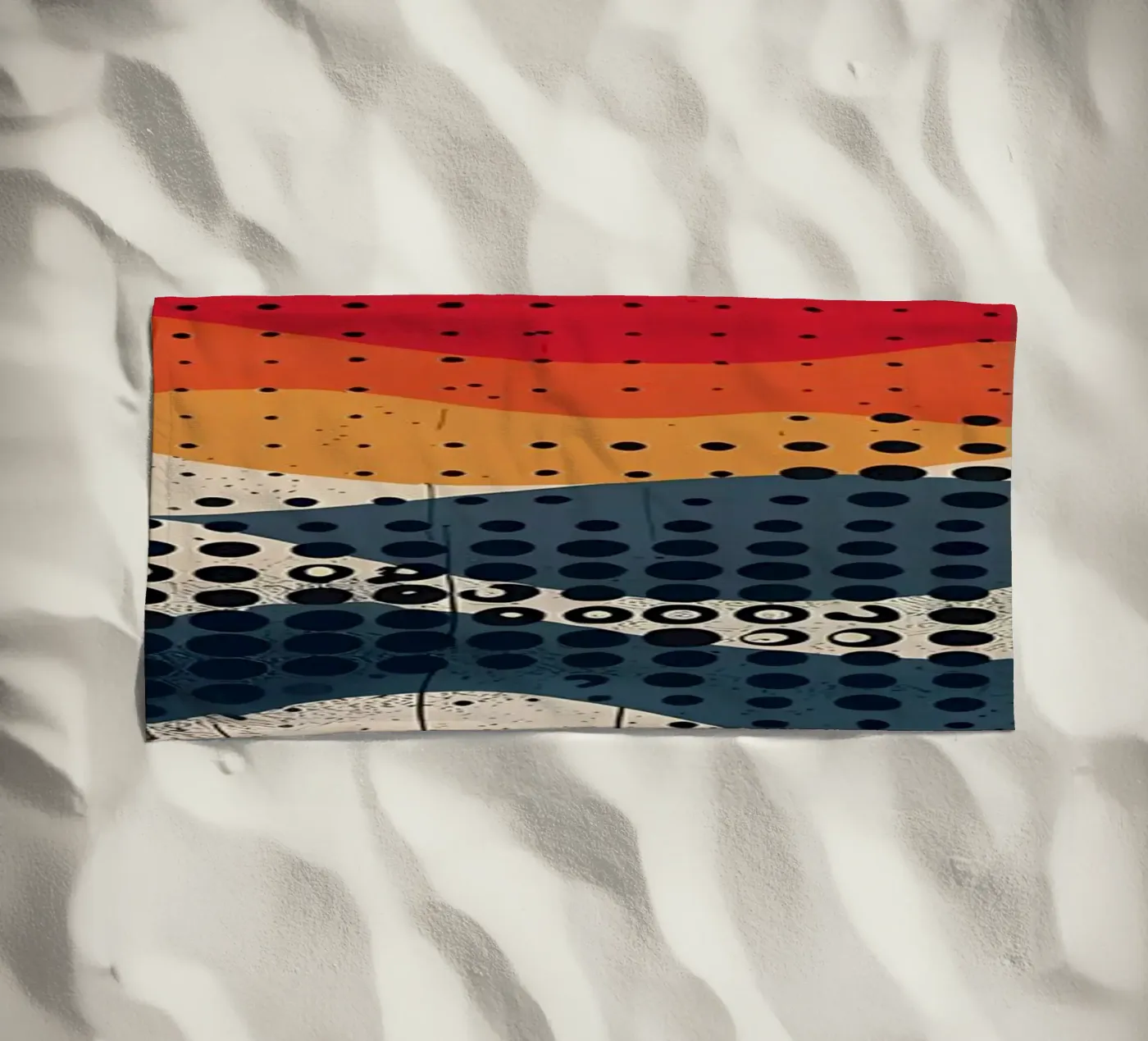 Sferische golven strandhanddoek van James M Coyle