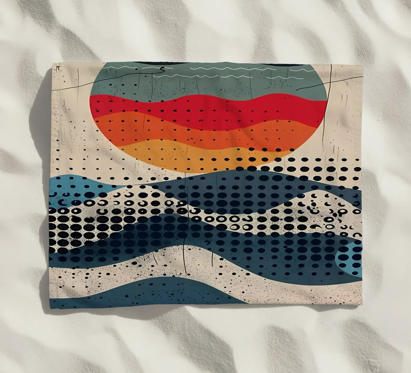 Sferische golven strandhanddoek van James M Coyle