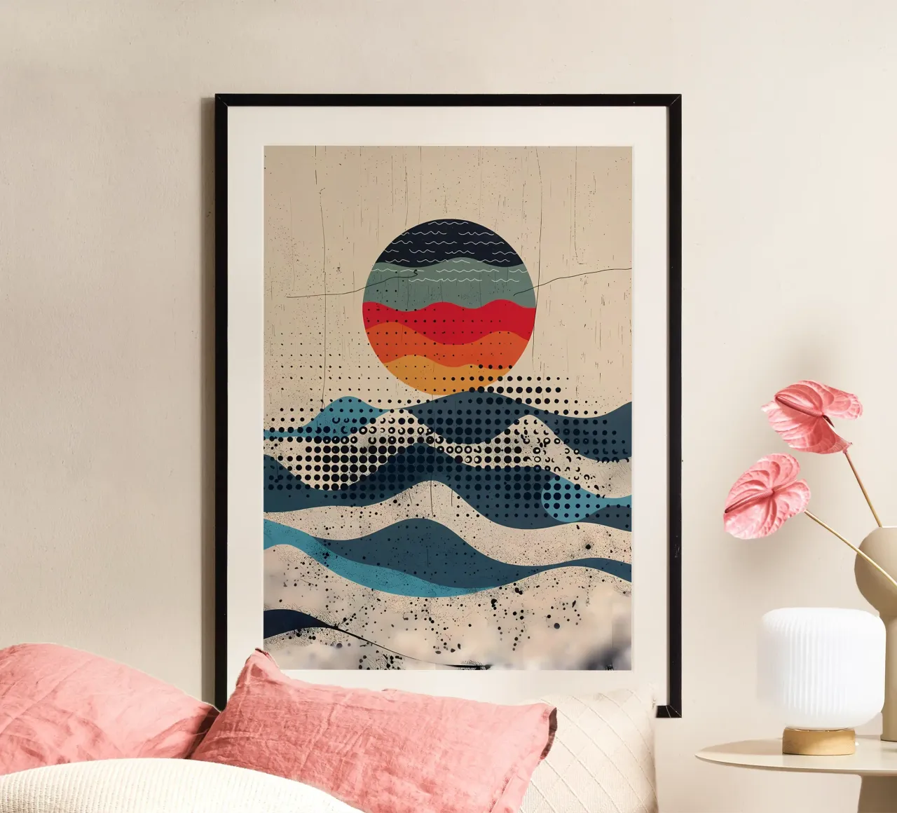 Spherical Waves poster van James M Coyle