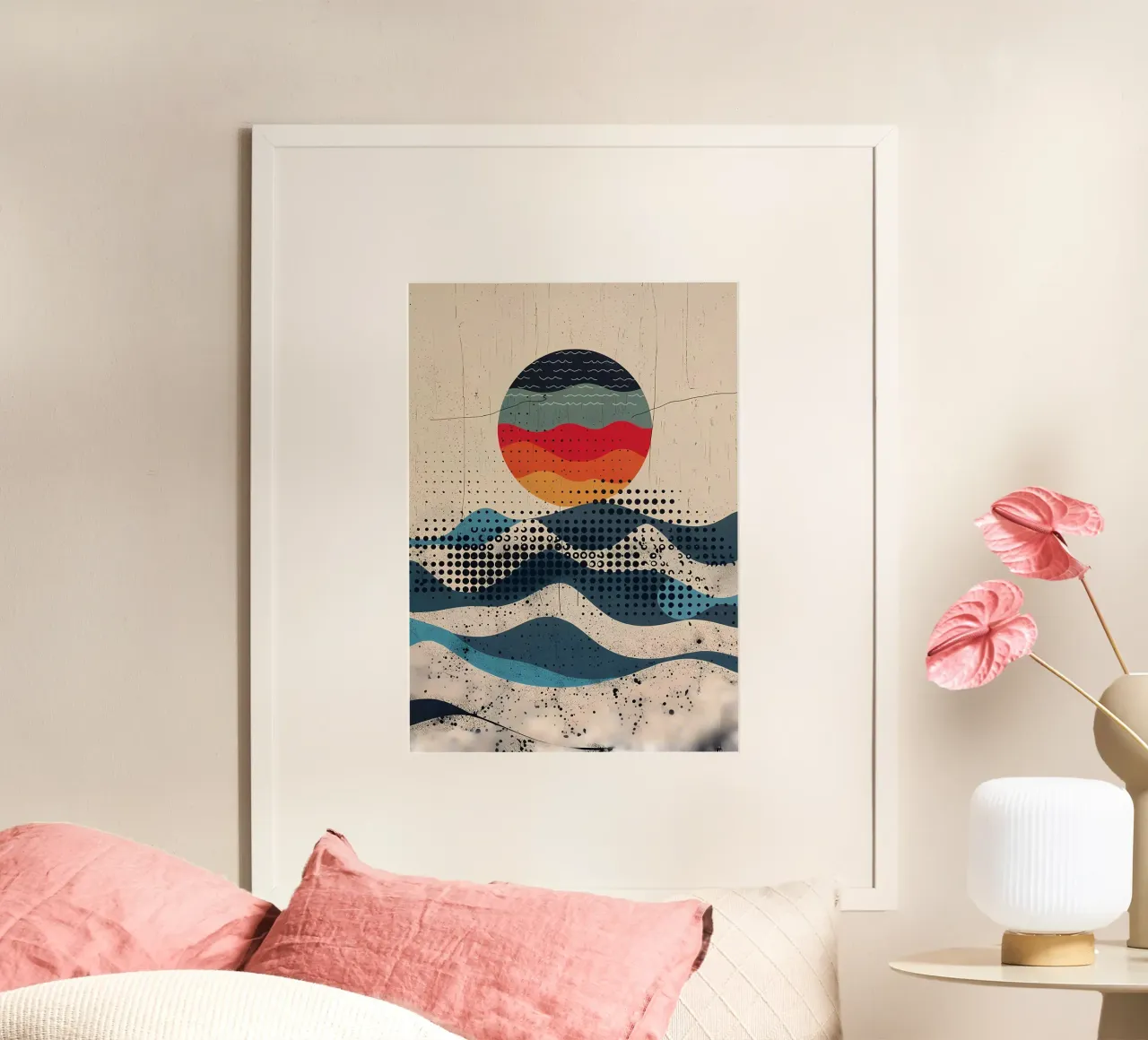 Spherical Waves poster van James M Coyle