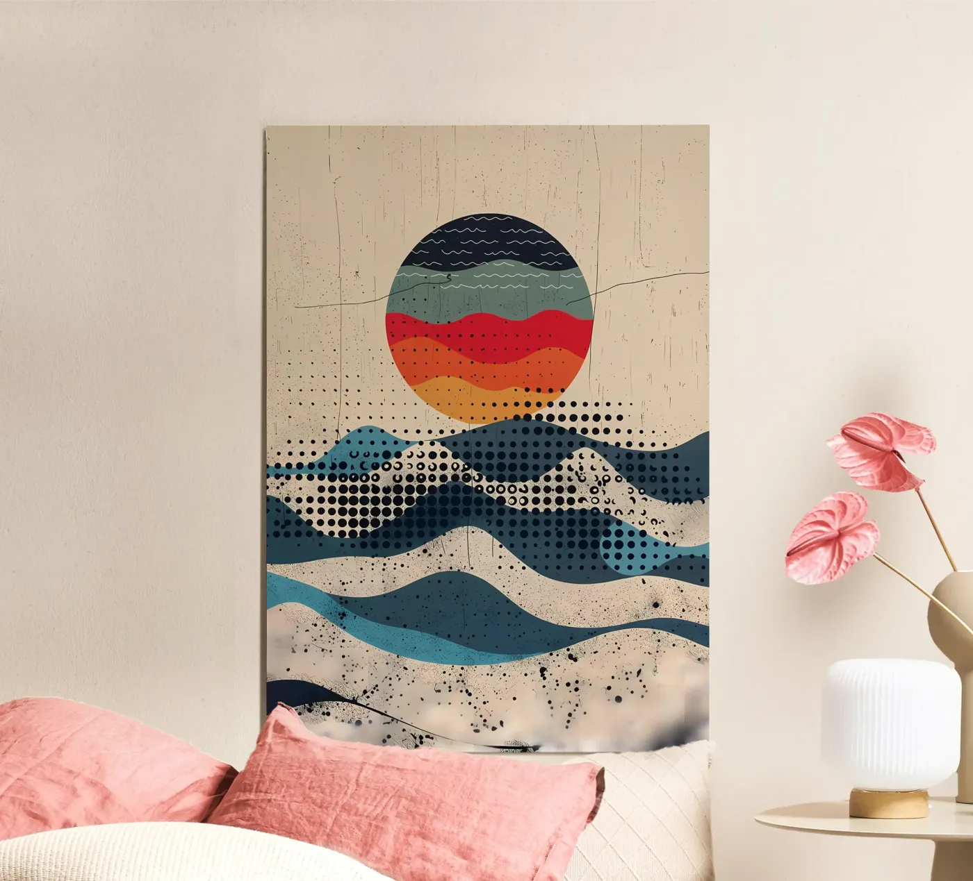 Spherical Waves poster by James M Coyle