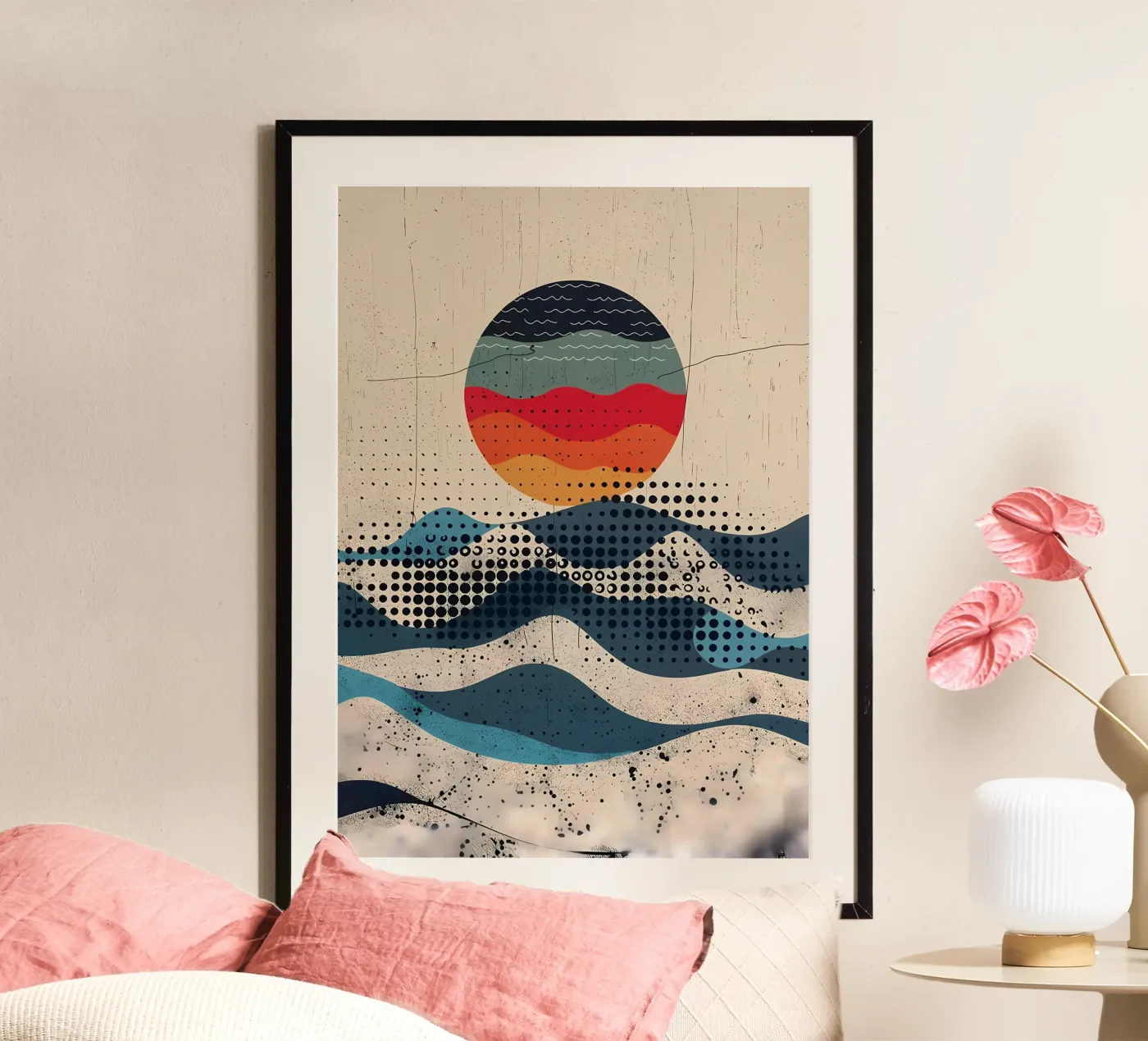 Spherical Waves poster by James M Coyle