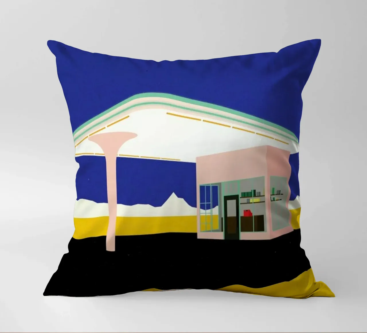 Texas Desert Gas Station cuscino da Rosi Feist