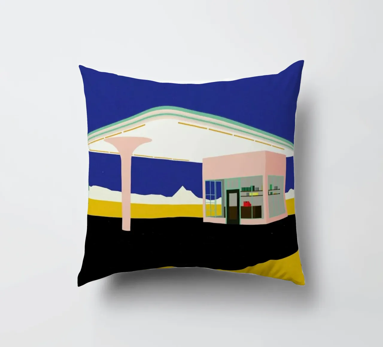 Texas Desert Gas Station cuscino da Rosi Feist