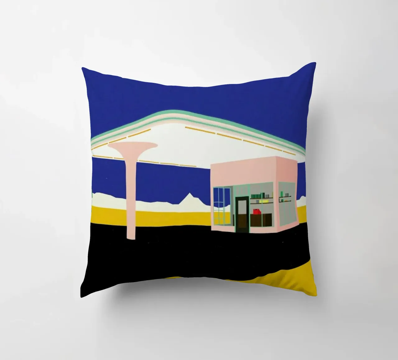 Texas Desert Gas Station cuscino da Rosi Feist
