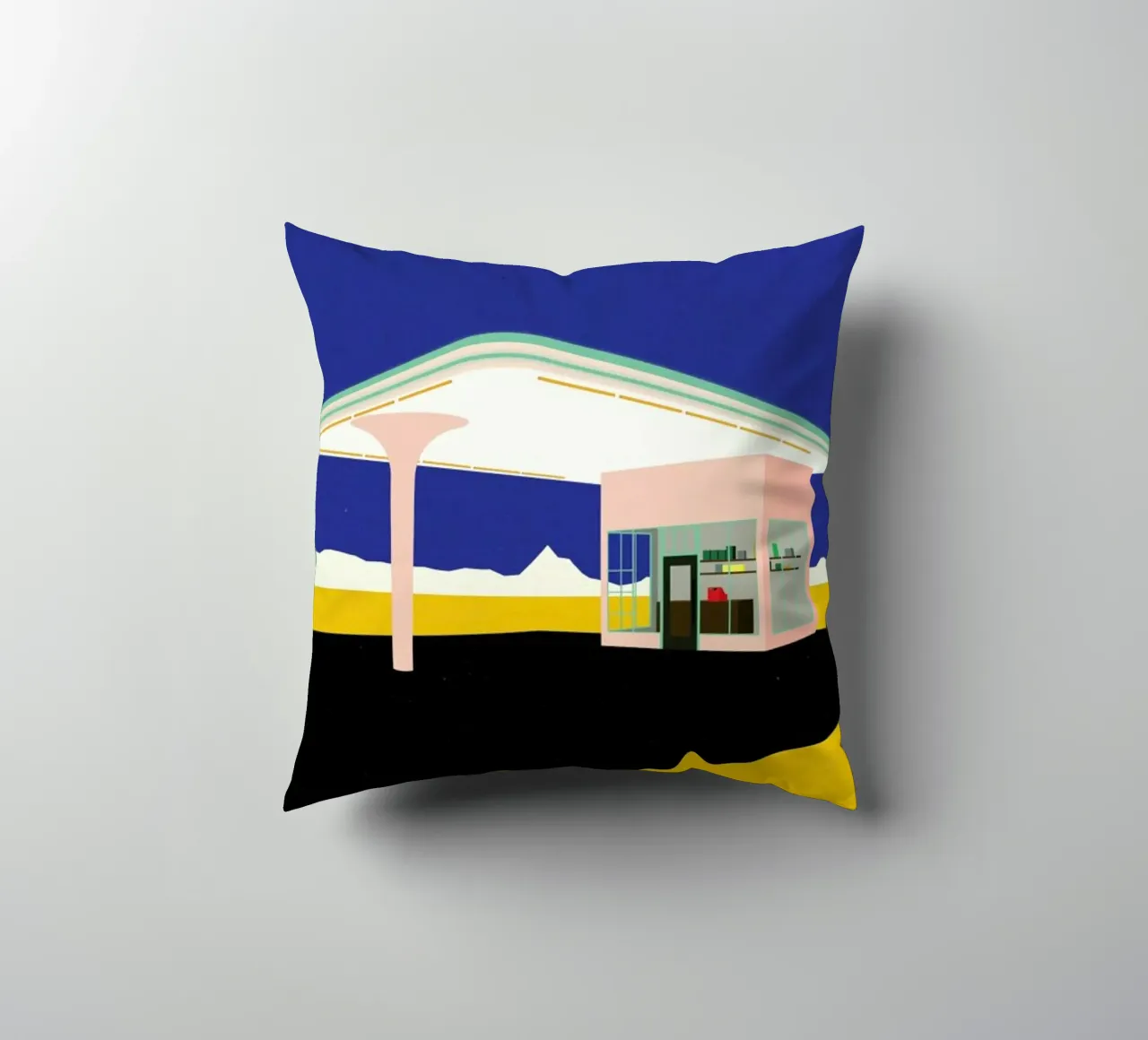 Texas Desert Gas Station cuscino da Rosi Feist