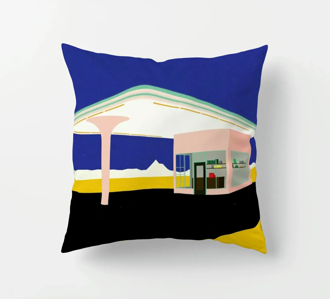 Texas Desert Gas Station cuscino da Rosi Feist