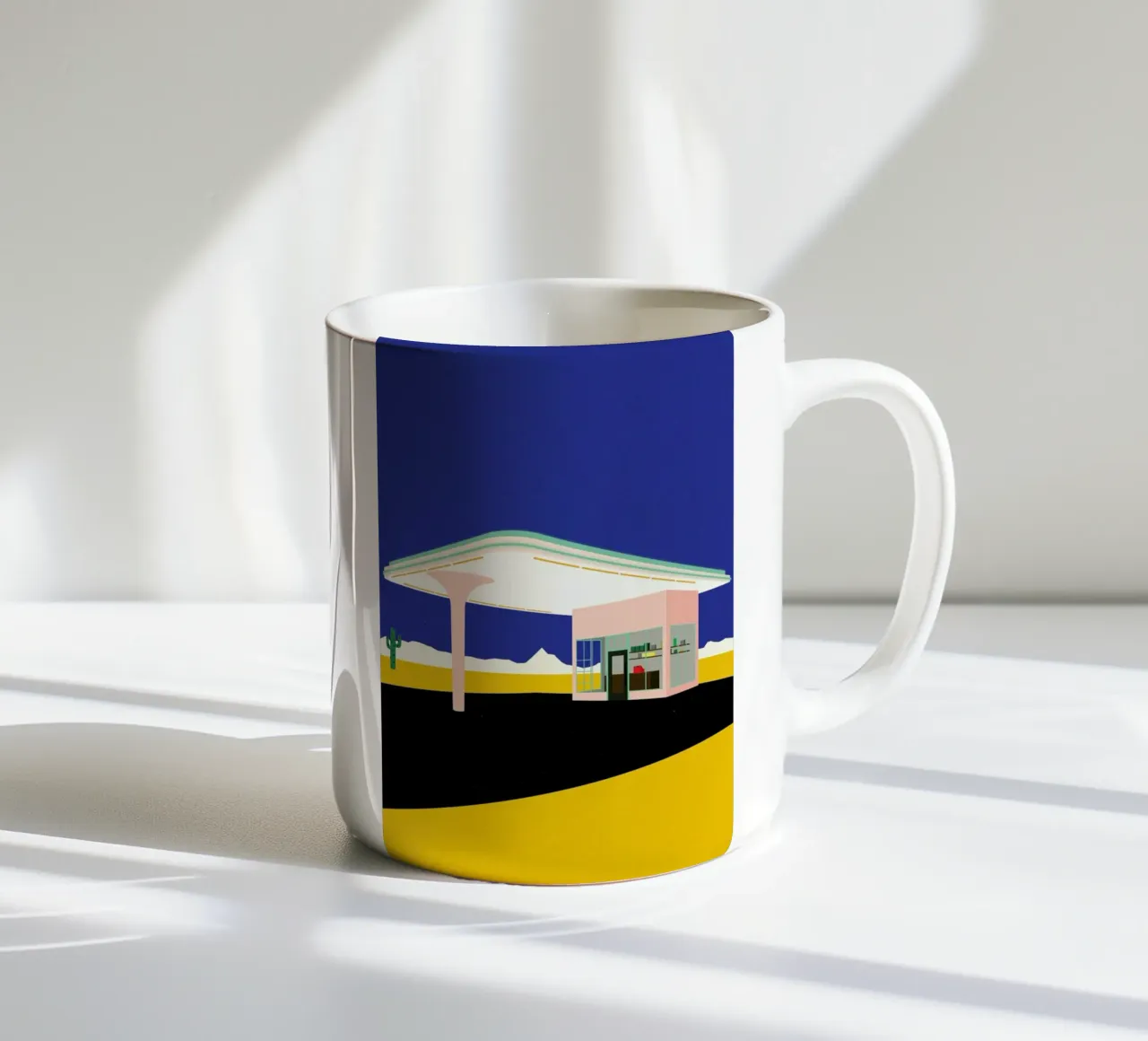 Texas Desert Gas Station tazza in ceramica da Rosi Feist