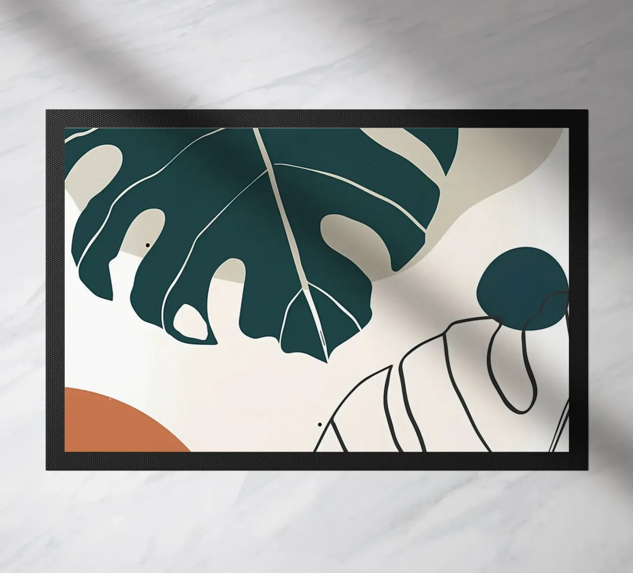 Botanica tropicale minimal zerbino da Rebecca Clark Wyrick
