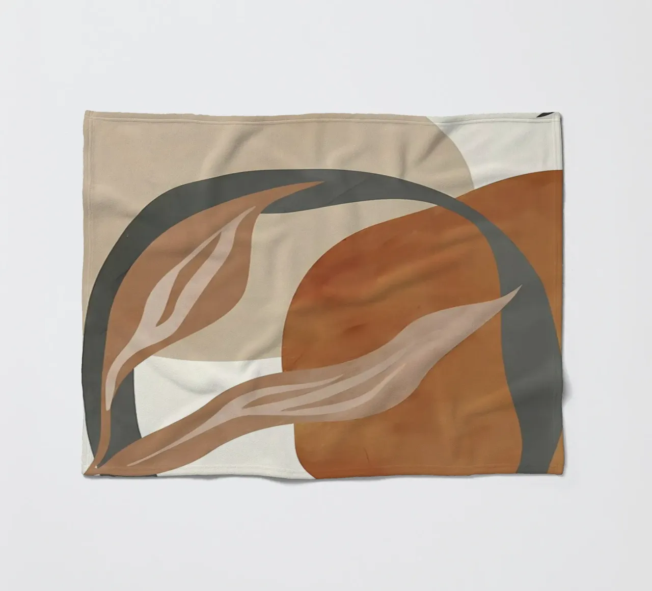 TROPICAL FLORA BOTANIC 65A fleece blanket by Rebecca Clark Wyrick