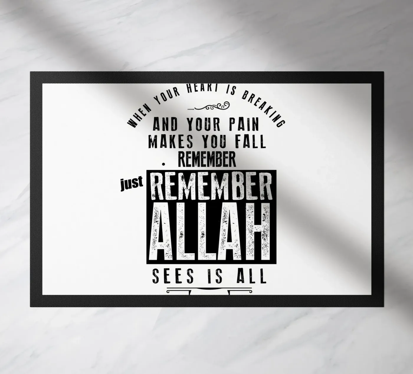 just remember Allah doormat by Albert S Jacob