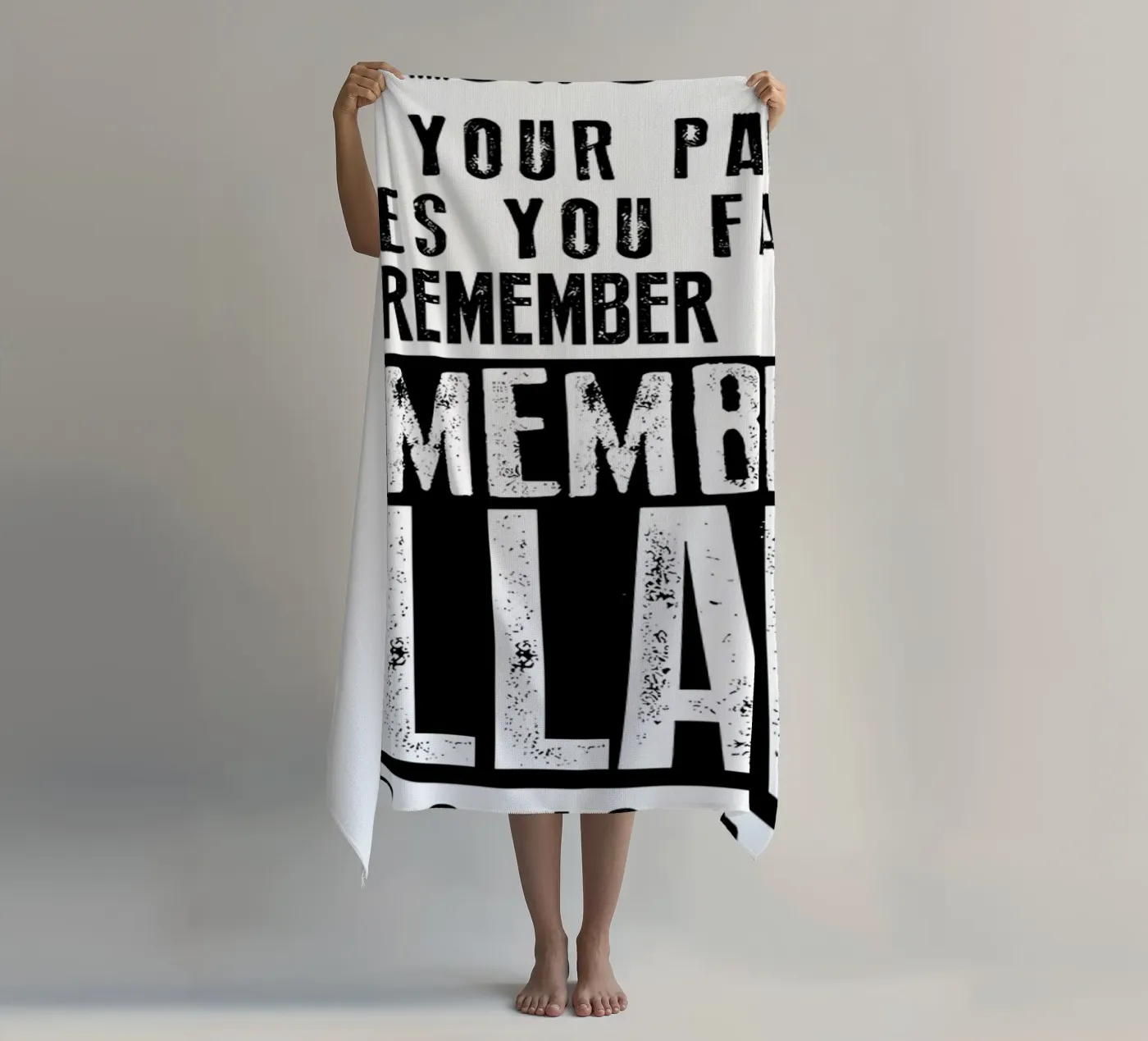 just remember Allah beach towel by Albert S Jacob