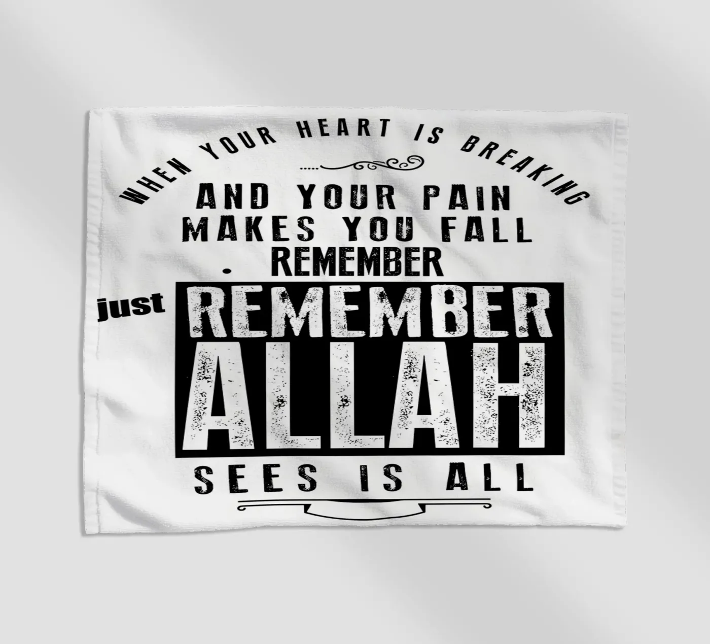 just remember Allah beach towel by Albert S Jacob